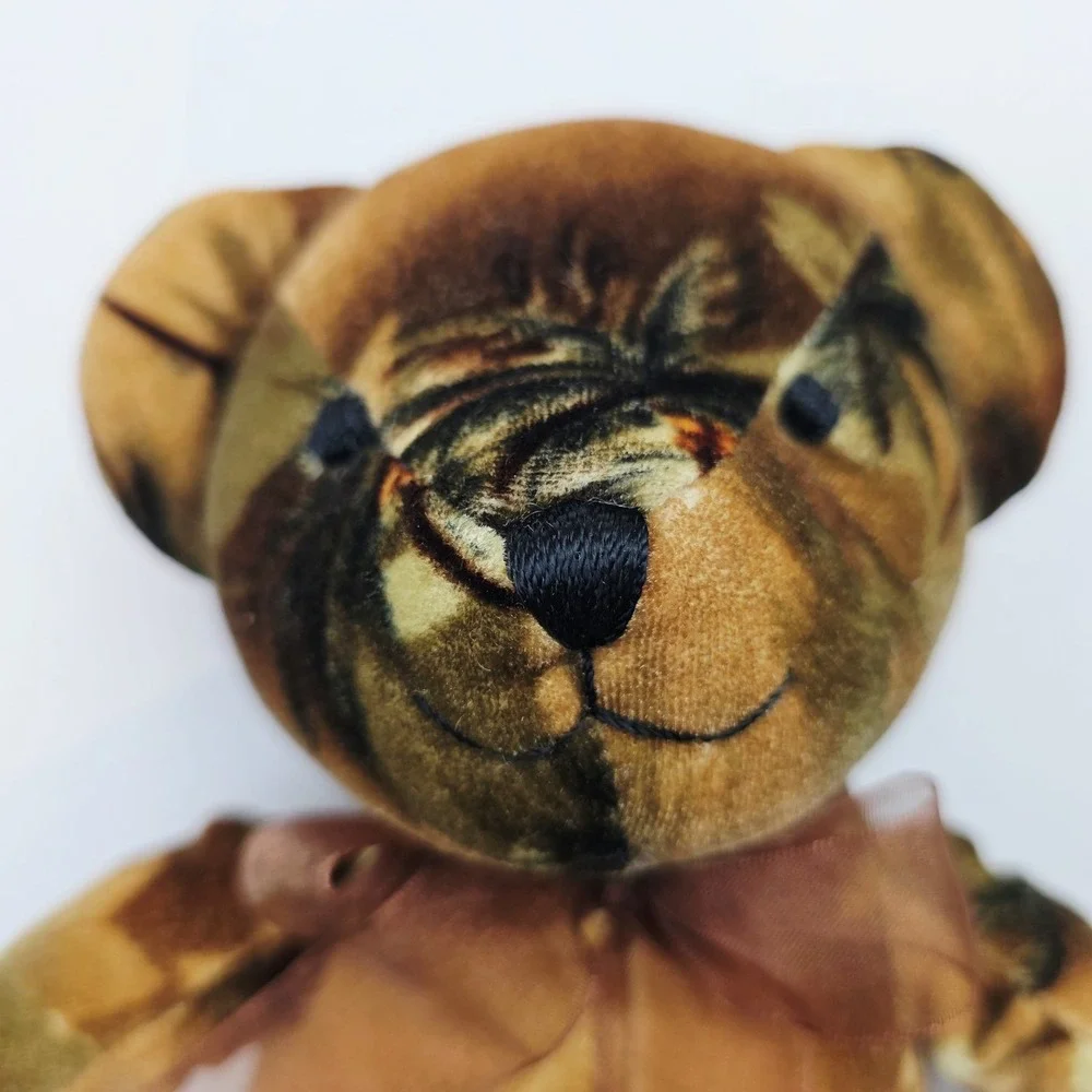 Bestever Tropical Print Teddy Bear Velvet Stuffed Plush 12